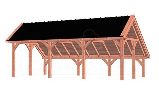 Kapschuur De Hoeve XL 8200x4400x3750mm (bxdxh)