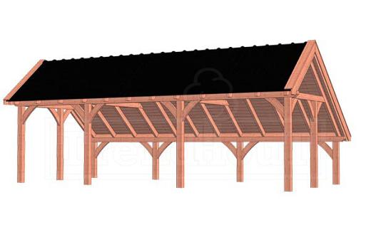 Kapschuur De Hoeve XL 8750x4400x3750mm (bxdxh)