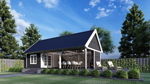 Buitenverblijf Zadeldak XXL 12500x7000x5350mm (bxdxh)