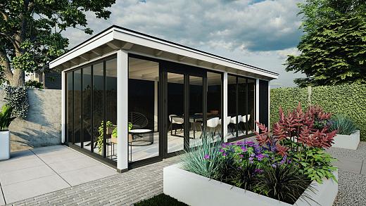 Buitenverblijf Florence 5450x4250x2600mm (bxdxh)