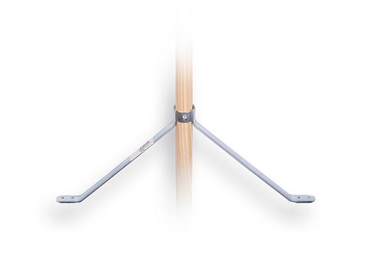 Stokhouder 45 cm breed - 19 cm hoog voor steel 28 mm