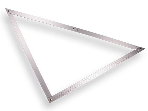 Opvouwbare aluminium vouwhaak in nylon draagtas, afmeting 60 x 60 cm.