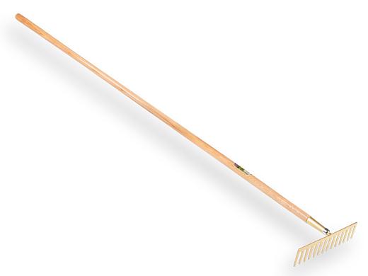 Tuinhark - Asfalthark recht met 14 tanden - incl. essen steel 170 x 2,9 cm