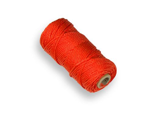 Uitzetkoord Nylon, 1,4 mm dik, oranje, 50 meter.