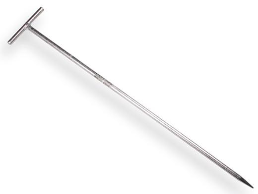 Draadpen, lengte 800 mm, diameter ø 14 mm, verzinkt met T-kop.