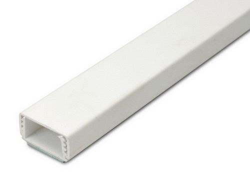 Kliklijst 20x10/15 wit+tape 2meter RAL9010