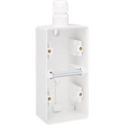 Hydro opbouwdoos 2V verticaal + M20 ingang + wartel wit type 701-84251