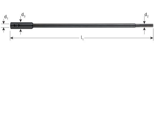 Verlengstuk cilinderkopboren (diverse maten)