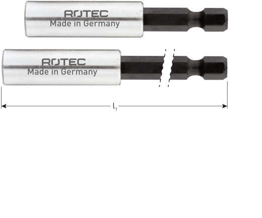 Bithouder met C-ring magnetisch E6.3x60 ø11x35 (1 st per set)