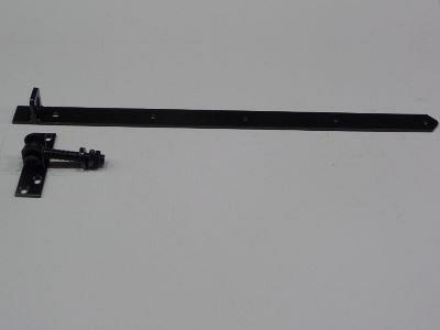 Verstelbare duimheng / Plaat 130x35mm / Heng 670x40mm - Zwart