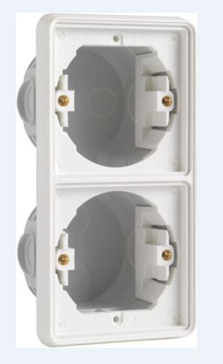 Hydro WD inbouwkader 2V verticaal wit