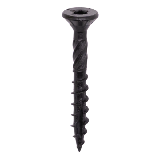 Woodies® Ultimate Blackline platverzonken kop - shield zwart (diverse maten)