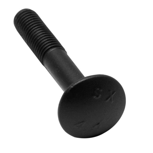 QlinQ® Blackline slotbout DIN603 M8x 90 zwart gecoat - 25 st.