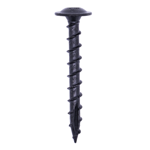 Woodies® Ultimate Tellerkopschroef Blackline 8.0x40 T-40 shield zwart - 50 st.