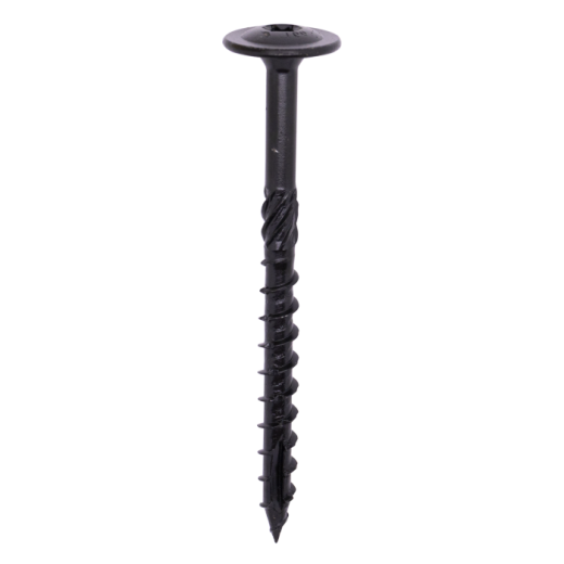 Woodies® Ultimate Tellerkopschroef Blackline 8.0x100/60 T-40 shield zwart - 50 st.