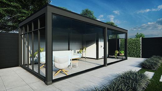 Buitenverblijf Palermo 5450x3700x2450mm (bxdxh)
