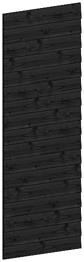 Wandmodule A potdekselplanken 844x2200mm zwart