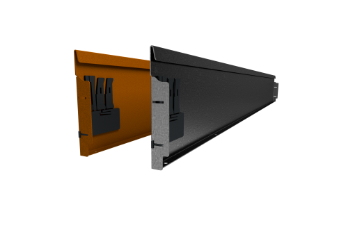 Rigidline gegalvaniseerd hoogte 24 cm - lengte 216 cm - incl. grondnagels