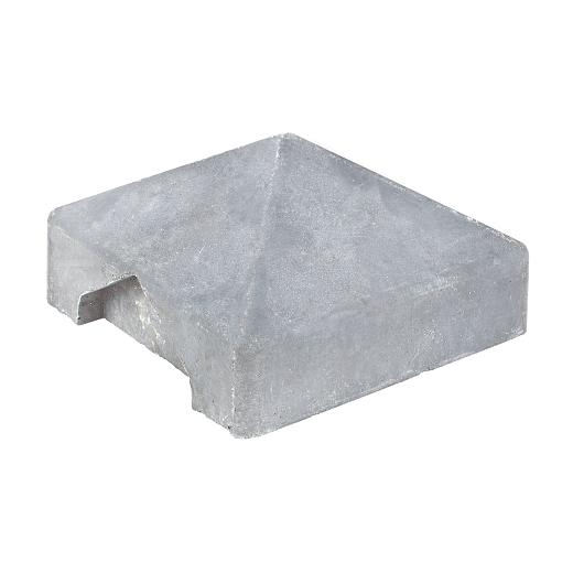 Afdekpet Pyramide zonder uitsparing grijs