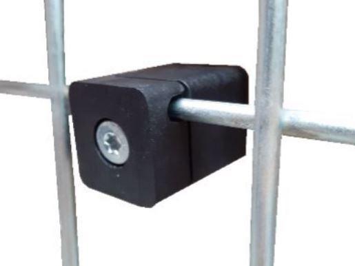 Afstandhouder voor gaaspanelen 20mm - Antracietgrijs kunststof zak 10 stuks