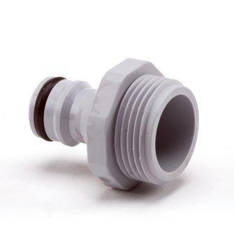 Siroflex insteeknippel met buitendraad, pvc, ½"