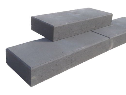 Traptrede (strak) 100x40x16 (bxdxh) zwart