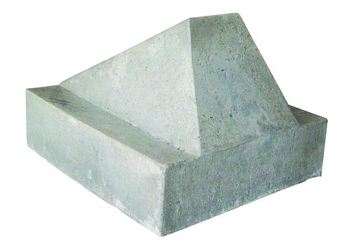 Schrikblok 60x50x40 (bxdxh) geel