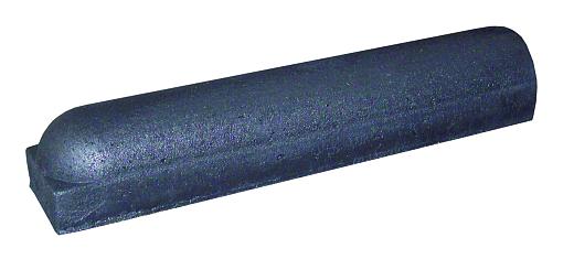 Parkeer of stootbanden 1x rond grijs - 20x17x95 cm