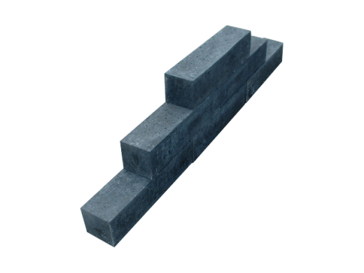 Stapelblok oudhollands 20x20x60 (bxdxh) zwart