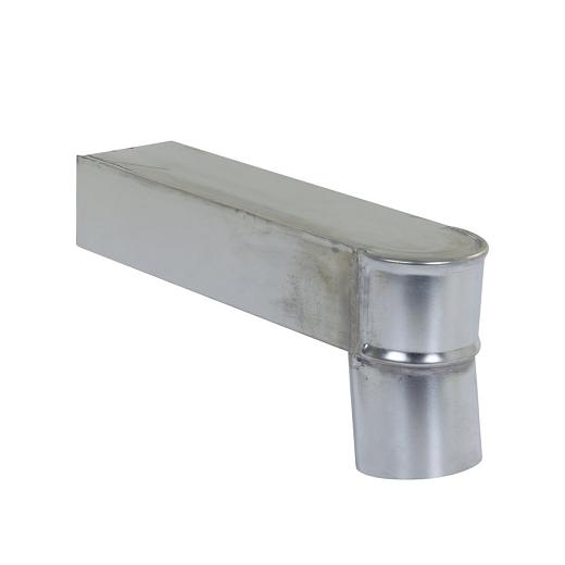 NTZ Zinken stadsuitloop, rechthoekig x ronde uitloop 60x80mm, Ø80mm