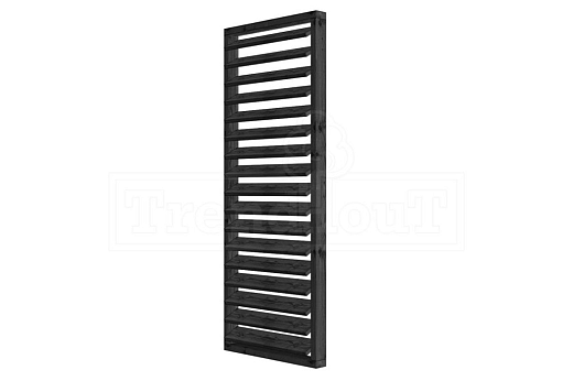 Louvre horizontaal draaibaar 844x2200mm - module A Zwart