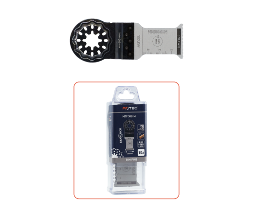 MTF30 BIM metaal/hout Starlock invalzaagblad 30x50 (set 10 stuks)