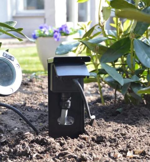 Tuinpaal - pro enkel met enkele wartel zwart