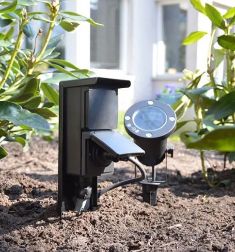 Tuinpaal - pro dubbel met enkele wartel zwart