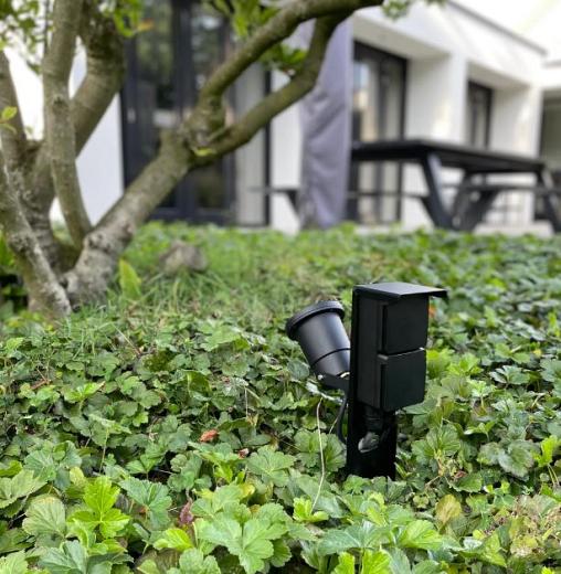 Tuinpaal - pro tweevoudig met spot dubbele wartel zwart