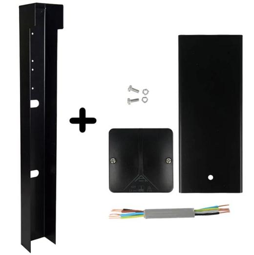 Tuinpaal - pro+ los voor enkel dubbel en drievoudig zwart