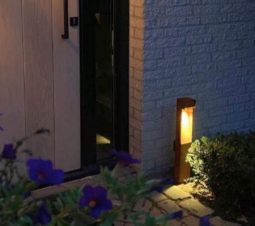 Tuinpaal Pro+ padverlichting cortenstaal