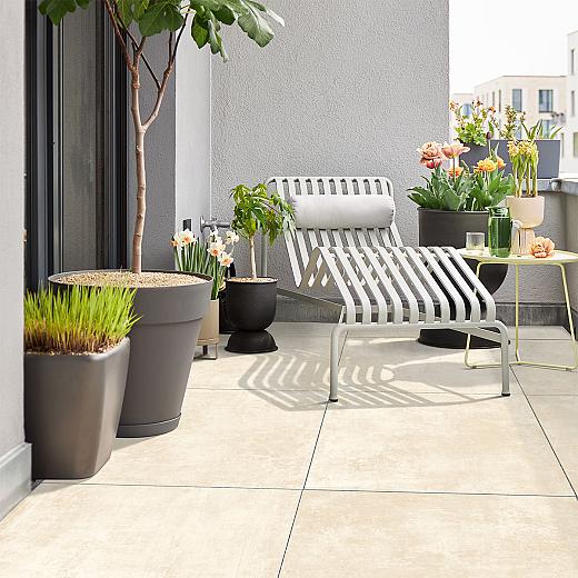 Robusto Ceramica 3.0 Betonoptik Sand 80x80x3 cm