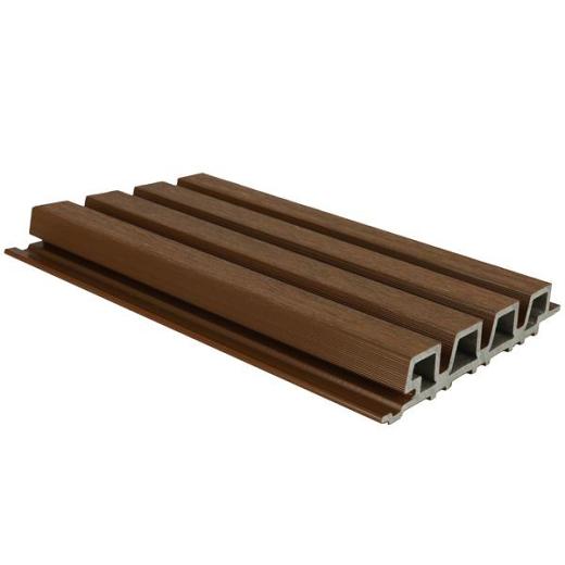 NewTechWood HKC co-extrusie Castellation PRO35 gevelbekleding, 3,3 x 21,5 x 390 cm, Ipe.