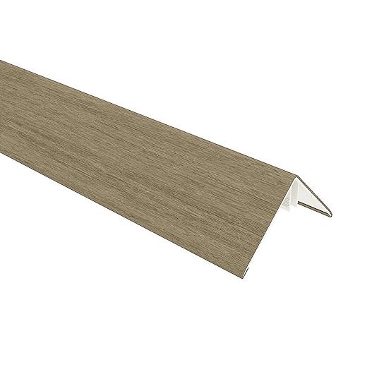 NewTechWood aluminium co-extrusie hoekprofiel t.b.v. Castellation PRO, 6 x 6 x 300 cm, Antique.