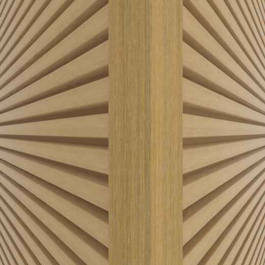 NewTechWood aluminium co-extrusie hoekprofiel t.b.v. Castellation PRO, 6 x 6 x 300 cm, Red Cedar.