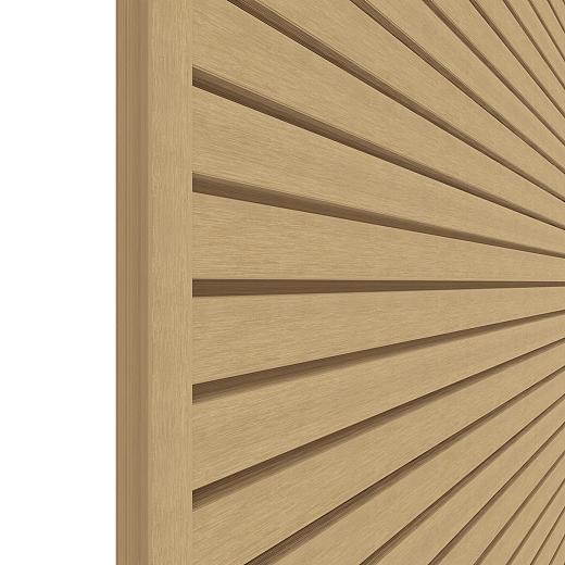 NewTechWood HKC co-extrusie eindprofiel castellation t.b.v. wand bekleding, 7 x 5 x 300 cm, Red Ceda
