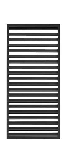 Lamellen paneel Fortis Alu 100x110cm (bxd)