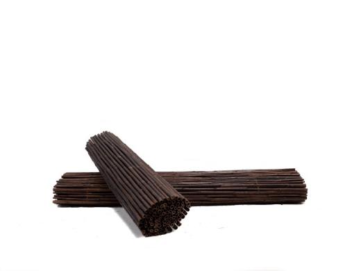 Bamboe rolscherm zwart 200x180 cm