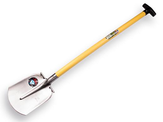 Steekbats ATLAS DIAMANT 1/4 000 gehard, gepolijst met ronde opstap, FIBERGLAS schopsteel 95cm
