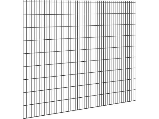 Hillfence metalen scherm, dubbele staafmat, 250 x 103 cm, zwart