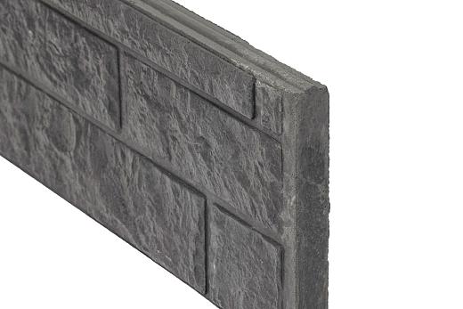 Betonplaat Rotsmotief 4,8 x 36 x 184 cm, antraciet ongecoat