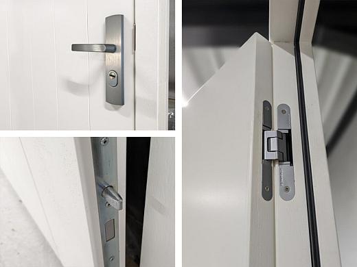 Plaatdeur wit enkel XL rechtsdraaiend deur (incl. hang en sluitwerk)