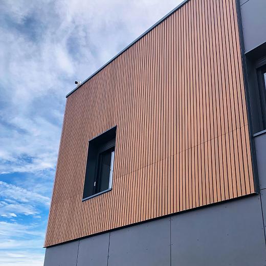 WPC WEO60 Gardenwall Teak 33x170mm E Klasse (wb 140mm) FSC 100% - lengte 390 cm