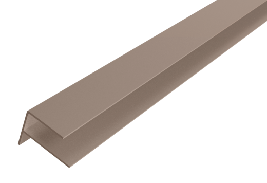 WEO35-60 Alu F-profiel Light Grey L-300cm 65x80mm - RAL7006
